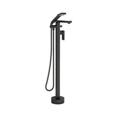 Flite Floor Standing Bath Shower Mixer - Matte Black